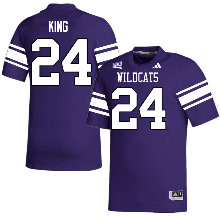 Weber State Wildcats #24 Angel King College Football Jerseys,Uniforms Stitched-Purple